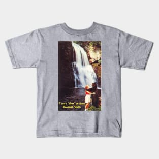 I Can't Bear to Leave Bushkill Falls Kids T-Shirt